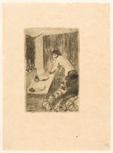 De Kleine Kleedkamer door Edgar Degas