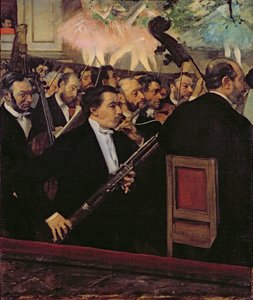 Het operaorkest door Edgar Degas