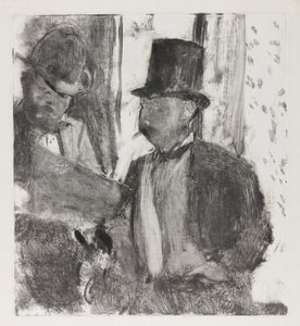 De twee kenners door Edgar Degas