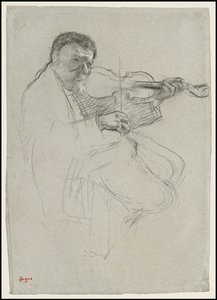 De violist, studie voor 