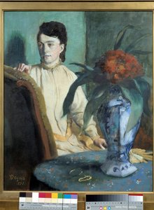 De vrouw heeft de Potiche door Edgar Degas