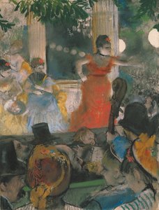 Het café-concert bij Les Ambassadeurs door Edgar Degas