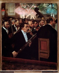 Het orkest van de Opera in Parijs door Edgar Degas