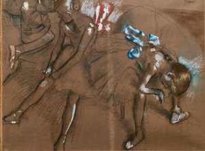 Drie dansers door Edgar Degas
