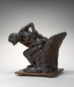 Zittende vrouw, haar linkerheup afvegend, 1890s-1911 door Edgar Degas