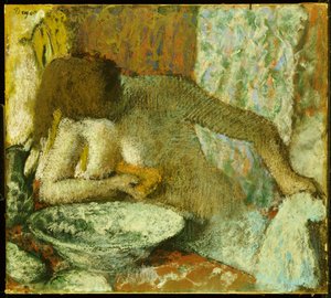 Vrouw bij haar Toilet, c.1897 door Edgar Degas