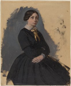 Jonge Vrouw in Zwart