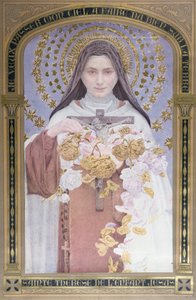 Theresia van Lisieux (1873-97) 1928 (aquarel op papier)