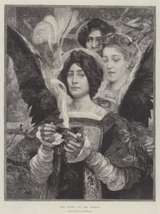 De geest van het bos (gravure)