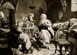Lodewijk XVI en zijn familie in de Tempel, illustratie uit 