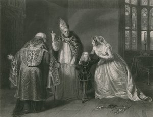 Koningin Elizabeth en de Hertog van York, Koning Richard III door Edgar Melville Ward