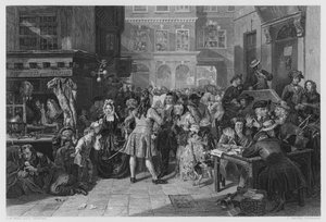 De Zuidzeezeepbel, naar het schilderij in de Vernon Gallery