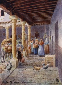 Noord-Spanje: Avila, een Posada-patio