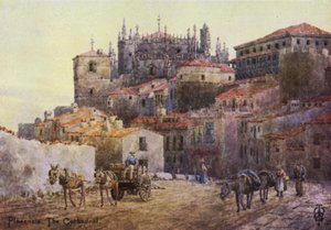 Noord-Spanje: Plasencia, de stadsmuren en kathedraal door Edgar T. A. Wigram