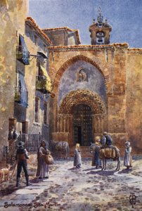 Noord-Spanje: Salamanca, Kerk van San Martin door Edgar T. A. Wigram