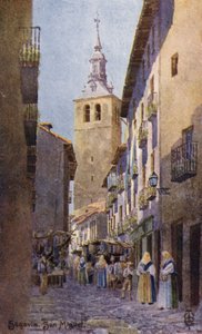 Noord-Spanje: Segovia, kerk van San Miguel door Edgar T. A. Wigram