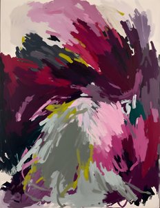 Levendige abstracte werveling door Edie