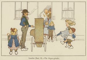 Londen (Oost), de orgeldraaier door Edith Farmiloe