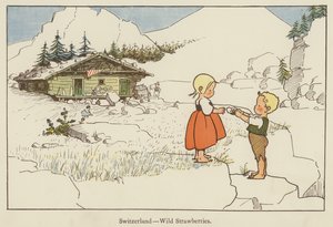Zwitserland, wilde aardbeien