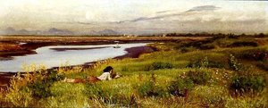 Vroege ochtend, Fusino, nabij Venetië door Edith Ridley Corbet