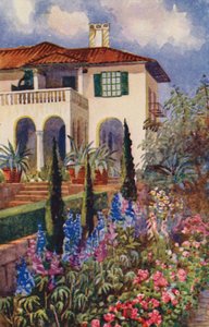 Een Hoek van de Tuin bij Villa Arcadia, Johannesburg door Edith Struben