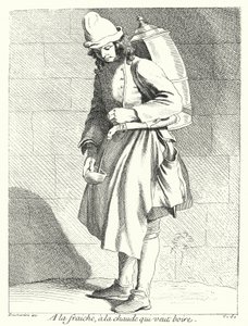 Koud of Warm, Wie Wil Een Drankje (gravure) door Edmé (after) Bouchardon