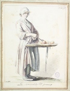 De appelverkoopster door Edmé Bouchardon