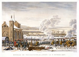 De Slag bij Eylau, Duitsland, 9 februari 1807