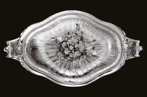 Louis XV terrine, deksel en voering