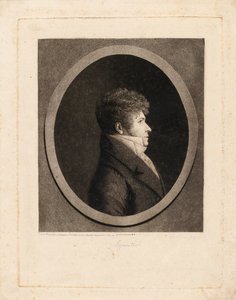 Portret van de dirigent en componist Gaspare Spontini door Edme Quenedey