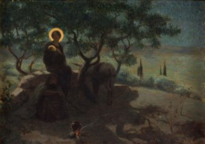 Vlucht naar Egypte door Edmond (1861 1943) Tapissier
