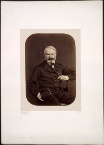 Portret van Victor Hugo op Guernsey door Edmond Bacot