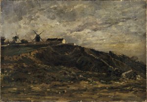 De molens van Montmartre; noordzijde