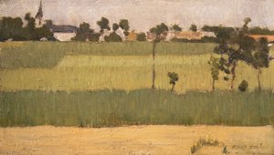 De Buitenwijken van een Dorp door Edmond François Aman Jean