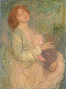 Vrouw met vaas door Edmond François Aman Jean