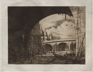 Boog van Pont Notre Dame