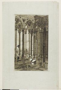 De galerij van Notre-Dame, Parijs