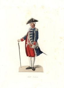 Graaf van Vergennes, kapitein van de Gardes de la Porte du Roi, Frankrijk door Edmond Lechevallier Chevignard
