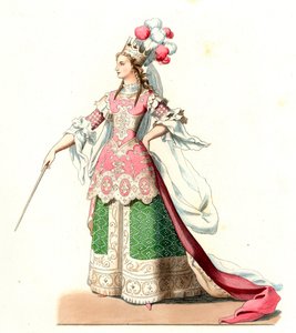 Franse vrouw in balletkostuum
