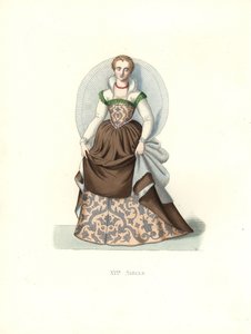 Venetiaanse edelvrouw door Edmond Lechevallier Chevignard