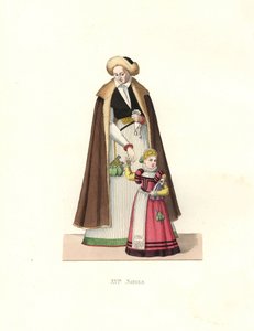 Vrouw van Silezië en meisje