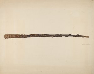 Wandelstok door Edmond Lorts