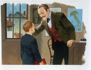 Dankbaarheid, uit Hart, door Edmondo De Amicis, tekening door Edmondo de Amicis