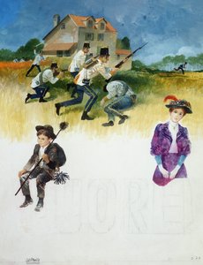 Omslag van Hart, door Edmondo De Amicis, tekening