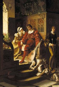 Plicht, 1883 door Edmund Blair Leighton