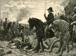 Ontmoeting van Wellington en Blücher na de Slag bij Waterloo door Edmund Blair Leighton