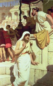 De vrouw van de gladiator door Edmund Blair Leighton