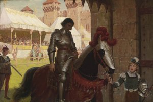 Verslagen door Edmund Blair Leighton