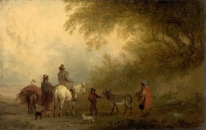 Zigeuners slaan kamp op door Edmund Bristow