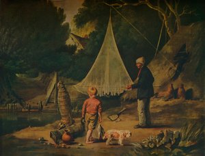 De palingvanger, 1812 door Edmund Bristow
